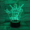 Deadpool 3D Illusion Lamp - Props and Collectibles