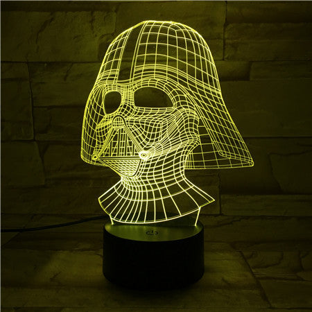 Grav'stylé: Lampe led 3d Yoda, Star Wars, film, veilleuse, illusion