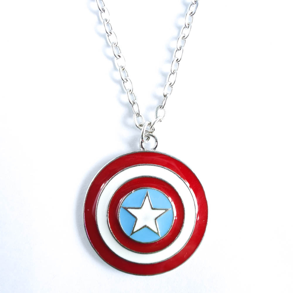 Marvel Comics: Captain America Shield Necklace - Ruby Cube Gift Shop