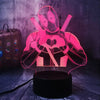 Deadpool Love 3D Illusion Lamp