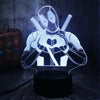 Deadpool Love 3D Illusion Lamp