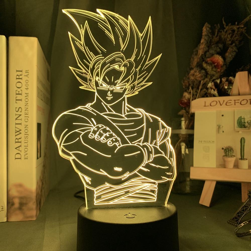 Lampe 3D Dragon Ball Z Goku Super Saiyan – Le monde des lampes