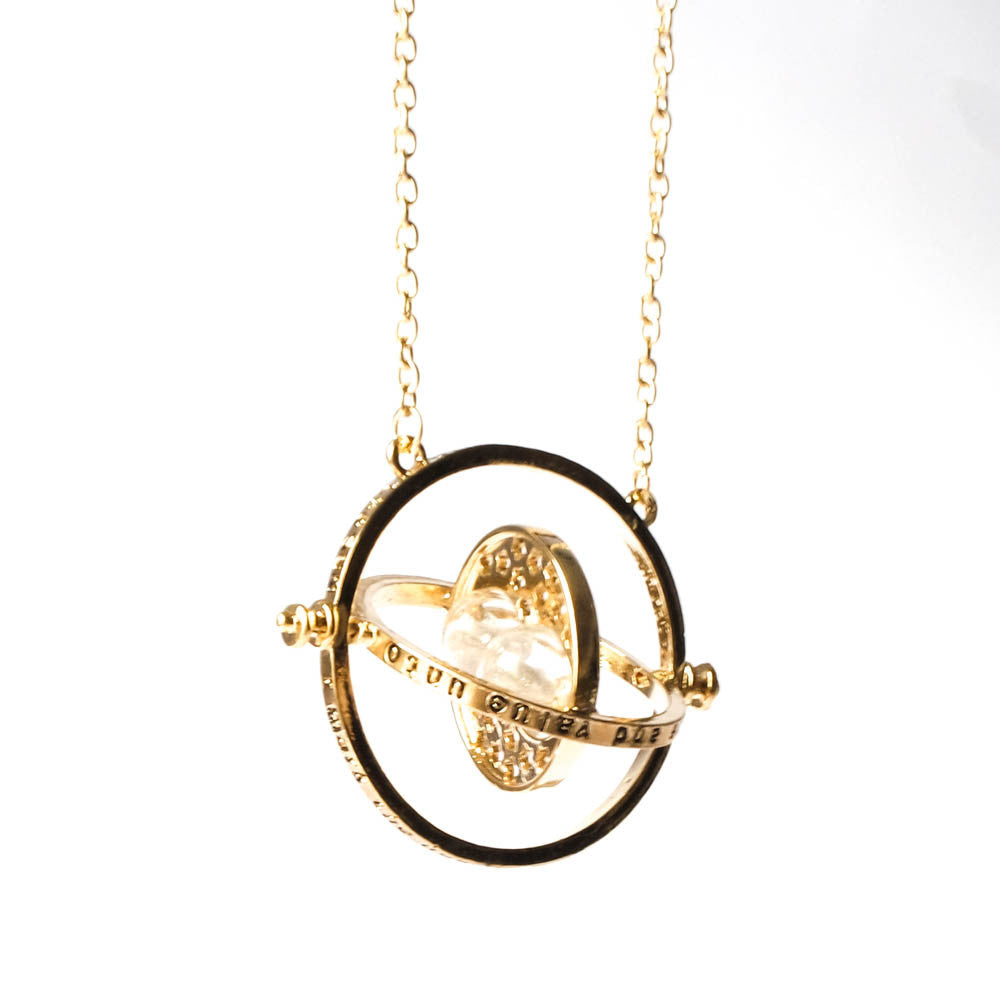 UTTER Hermione Rotating Time Turner Necklace Gold Wizardry Falcon Hourglass  Pendant, Stainless Steel, No Gemstone: Buy Online at Best Price in UAE -  Amazon.ae