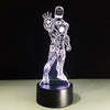 Iron Man, The Armoured Avenger 3D Illusion Lamp